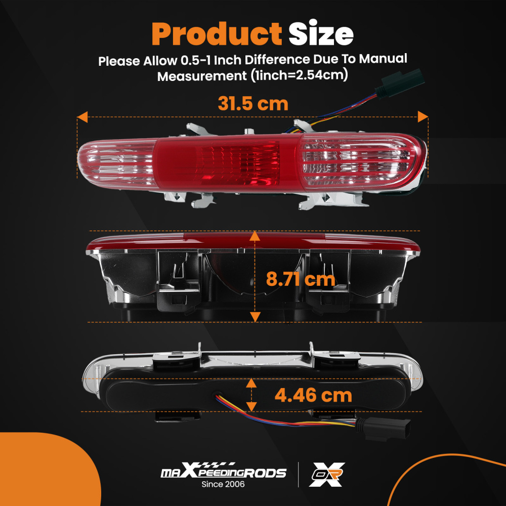 Rear Fog Light Reverse Brake Lamp compatible for Mini Cooper R56 R57 R58 R59 2009-2015 LED