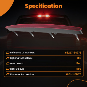 Rear High Level LED Third Brake Light compatible for BMW 1 Series E82 E88 Coupe 2007-2013