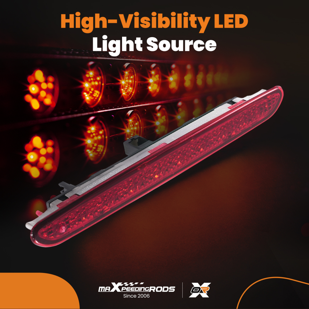 Brake Light Red Lense High Level Stop Lamp Third compatible for Fiat Punto 08-19 51974522