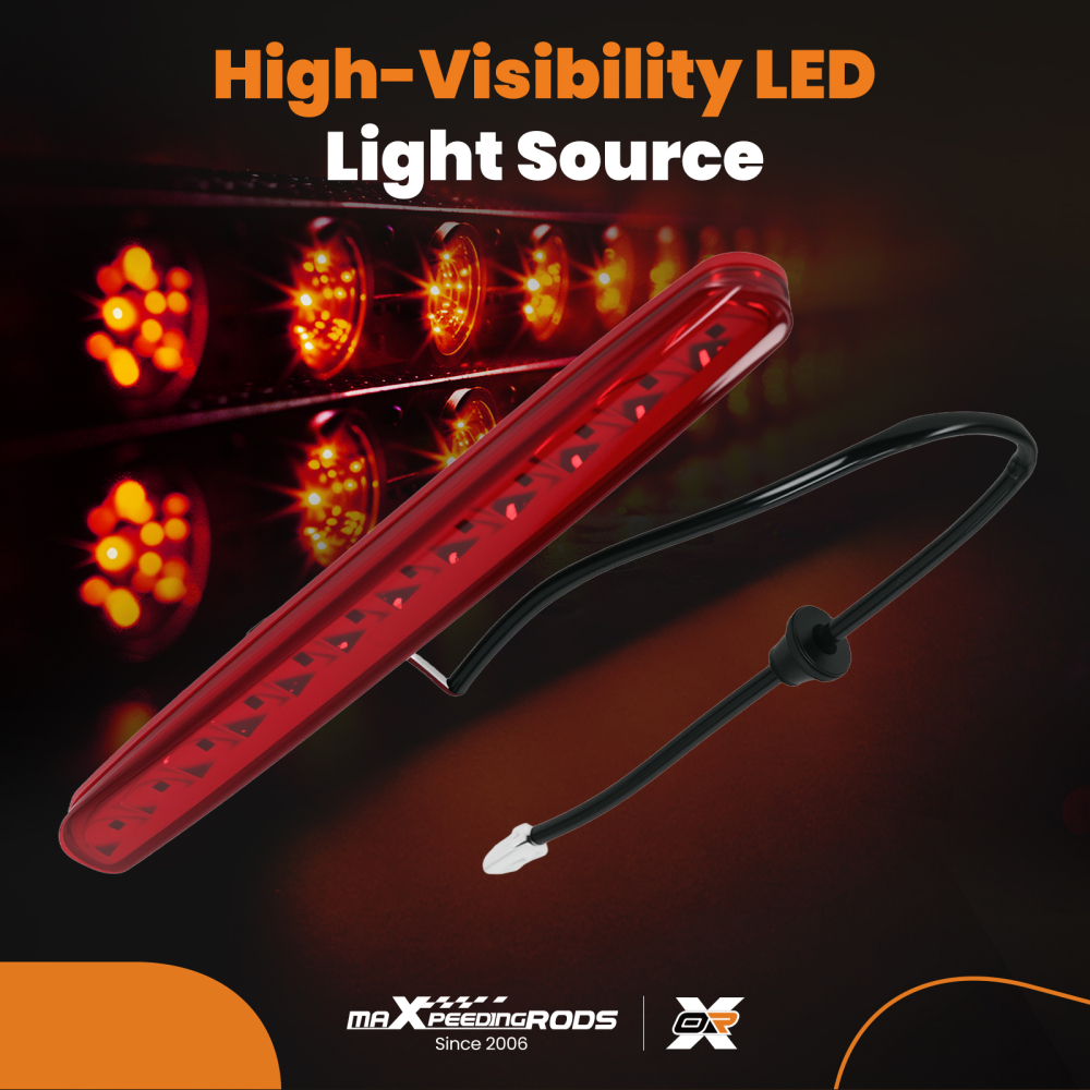 LED High Level 3rd Third Brake Stop Light compatible for Fiat 500 Convertible 2009-2018