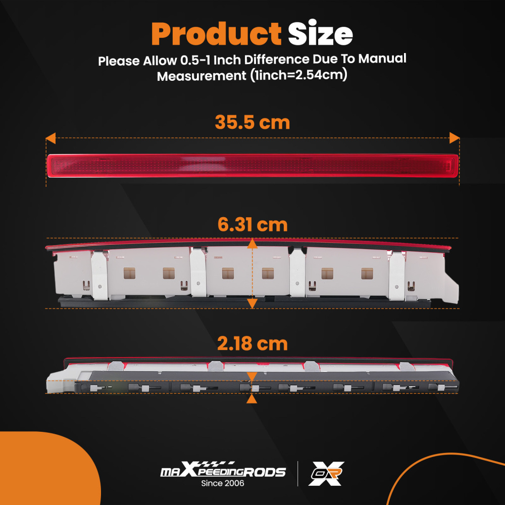 Rear High Mount LED 3rd Third Brake Stop Light compatible for Audi A4 B6 8E Avant 2001-2004