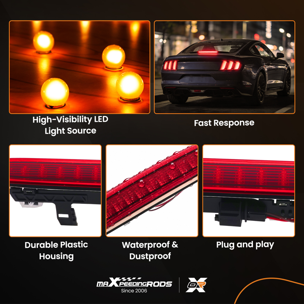 1x LED Rear High Level Third Stop Brake Light 5C5945097B compatible for VW Beetle 2012-2019