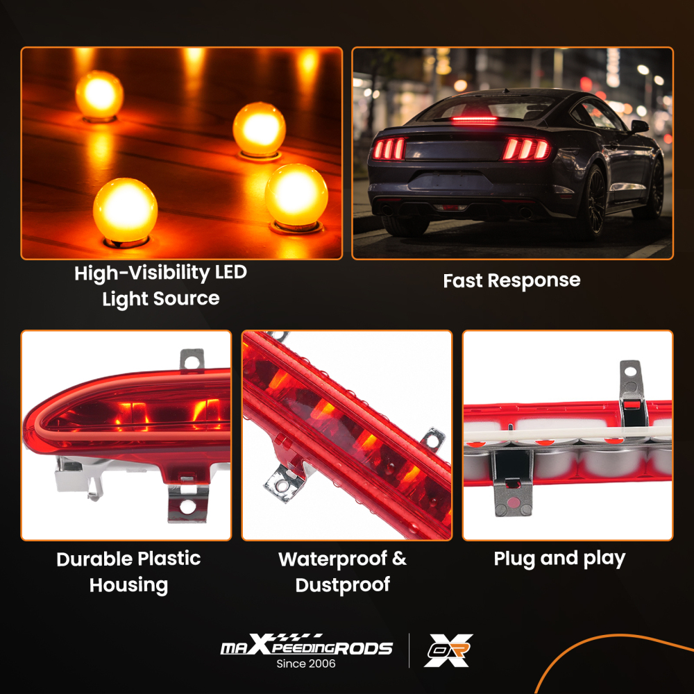 LED Red High Level Rear Third Brake Stop Light 1Q0945097A compatible for VW EOS 2006-2016
