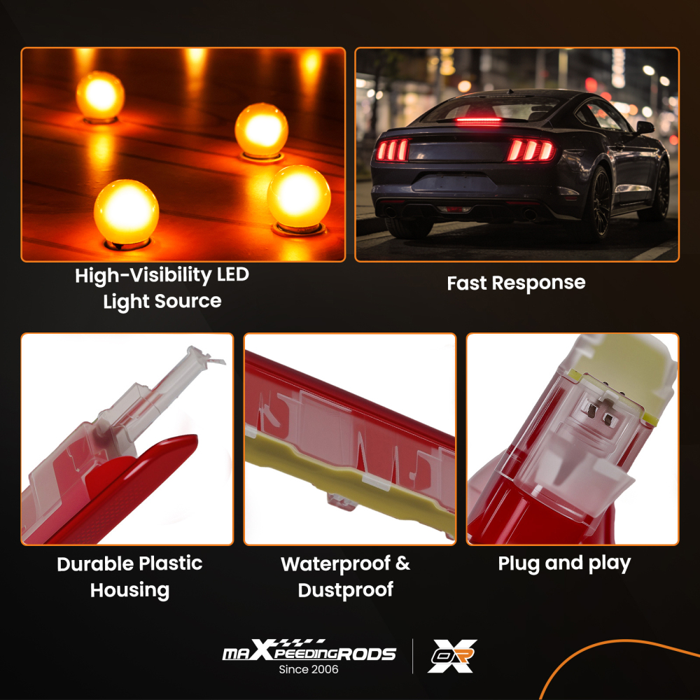Centre High Level Brake Stop Lamp compatible for Seat Altea XL 2007-2015 5P8945097A LED Red
