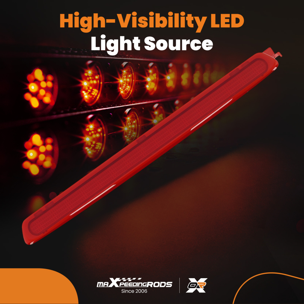 Red LED Rear Centre High Level 3rd Brake Light Stop Lamp compatible for Seat Leon 2010-2012