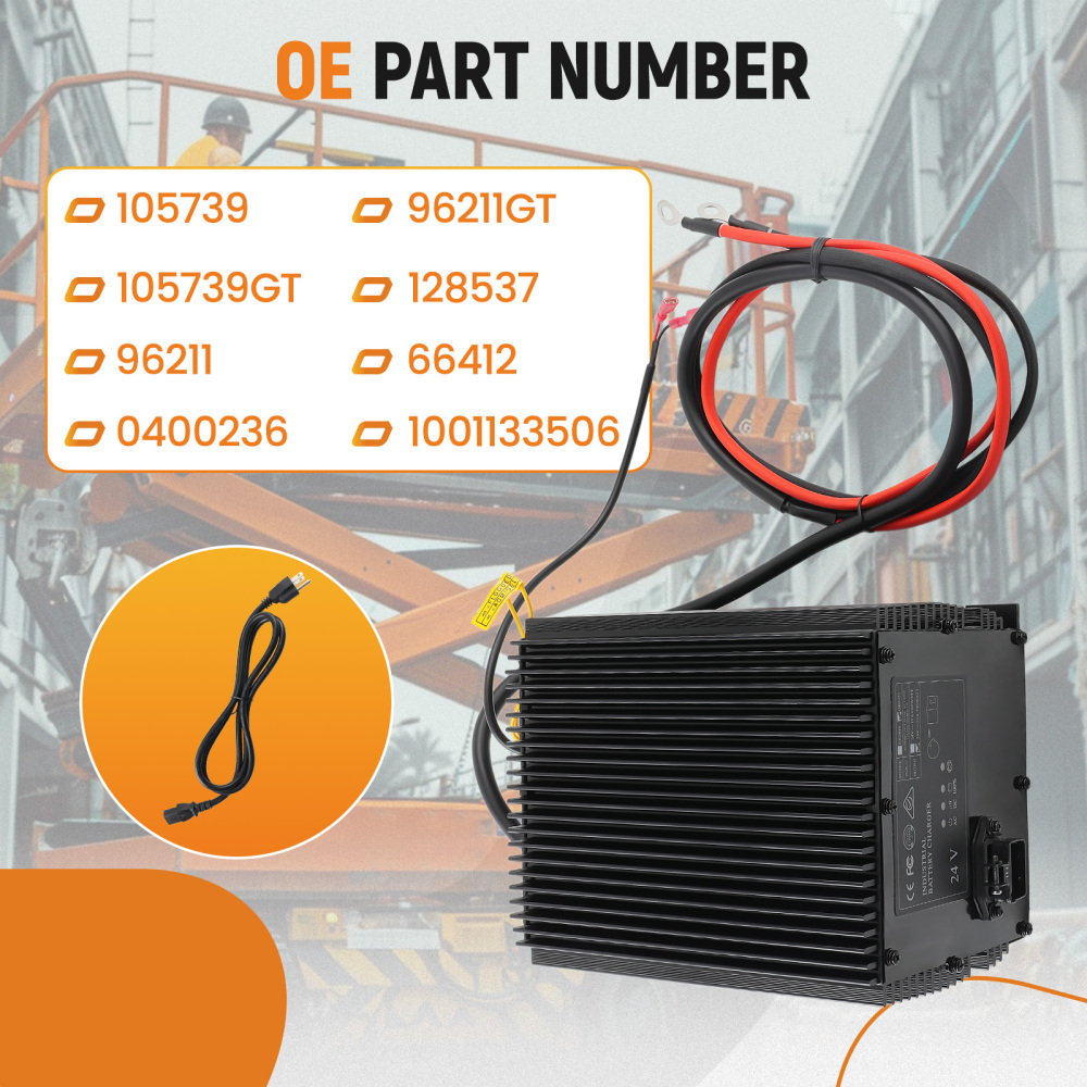 Battery compatible for Charger Fit Genie Scissor Lift HB600-24B 24V 25A 105739 96211 power line