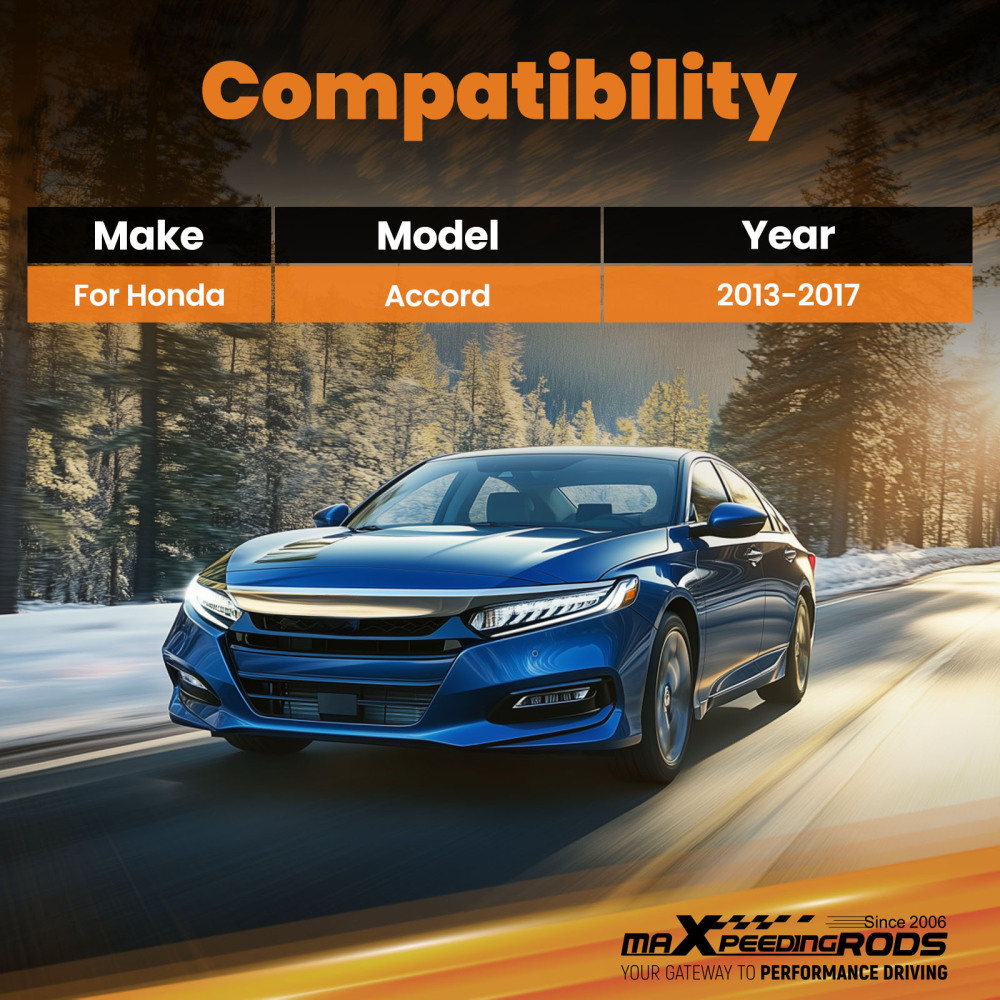 Front Upper Strut Bar Engine Suspension Tower Brace for compatible for Honda Accord 13-17