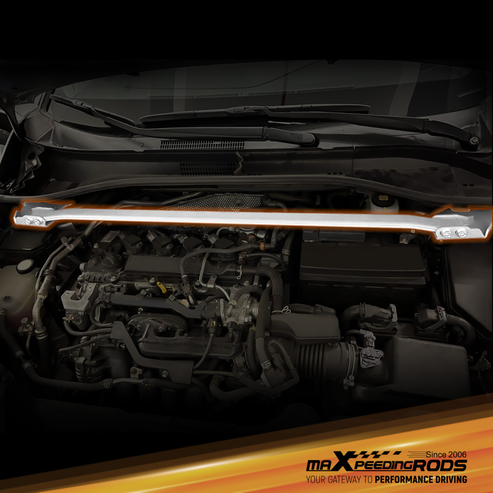 Front Upper Strut Bar Tower Brace compatible for Toyota Corolla Cross Frontlander 2019-2024