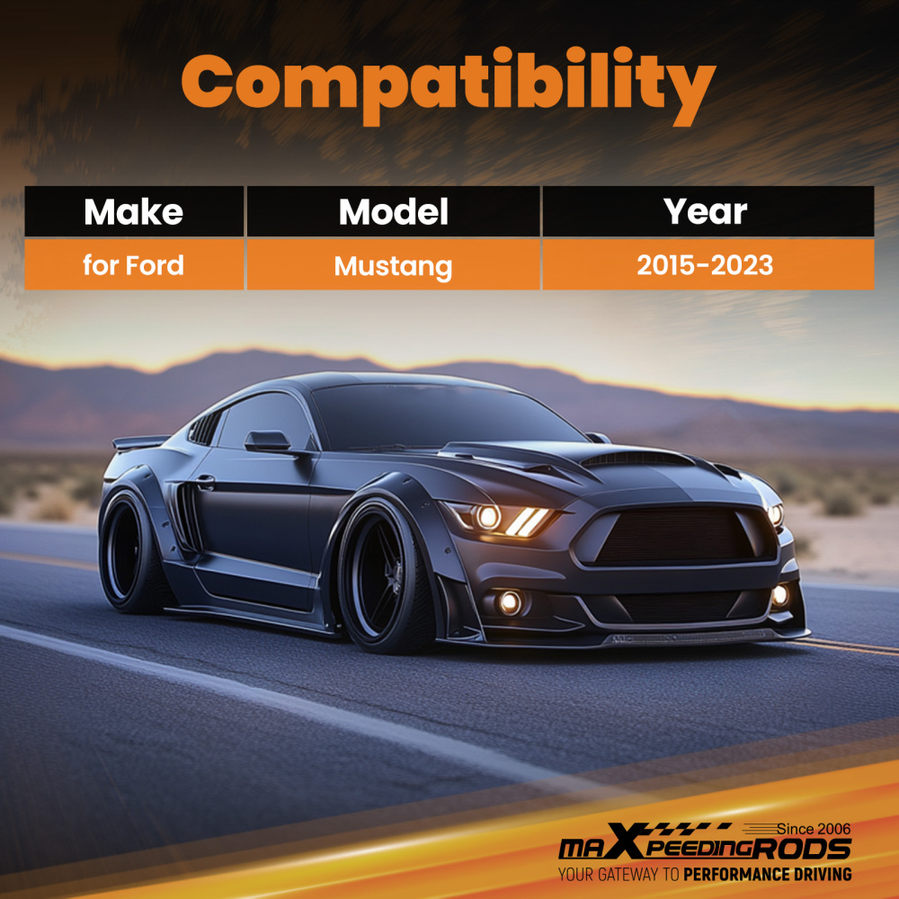 Front Upper Suspension Strut Bar Tower Brace Support compatible for Ford Mustang 2015-2023