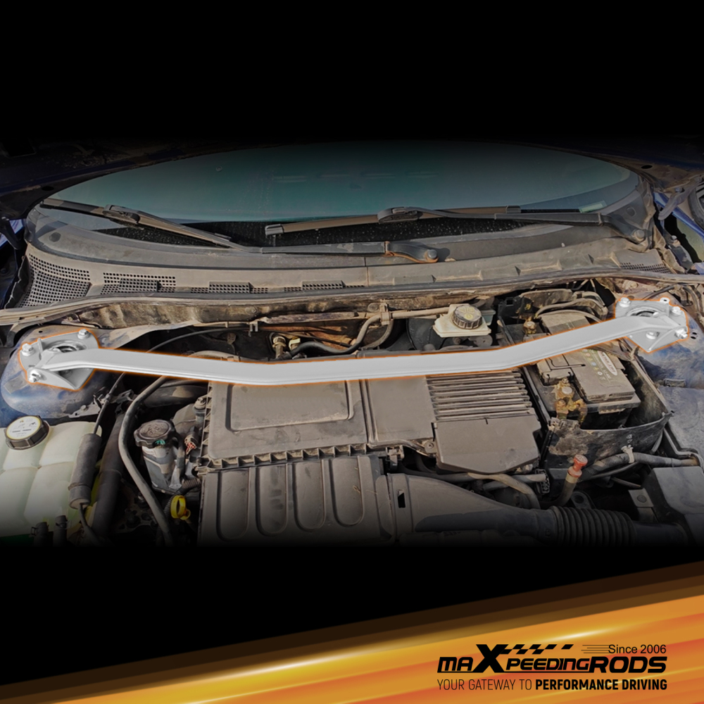 2 Points Front Upper Strut Bar Tower Brace compatible for Mazda 3 BL 2010 2011 2012 2013