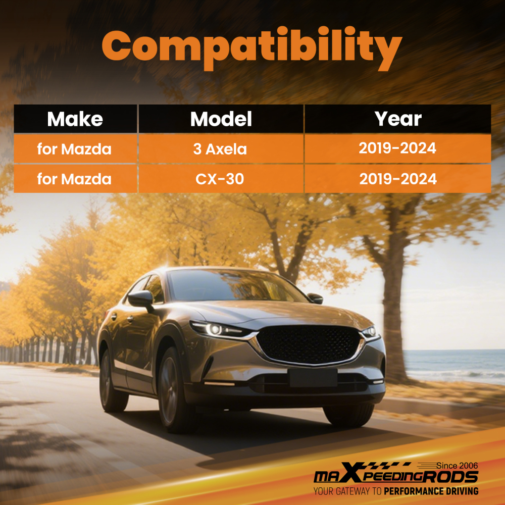 Front Upper Suspension Strut Tower Bar Brace compatible for Mazda 3 Axela BP CX30 2019-2024