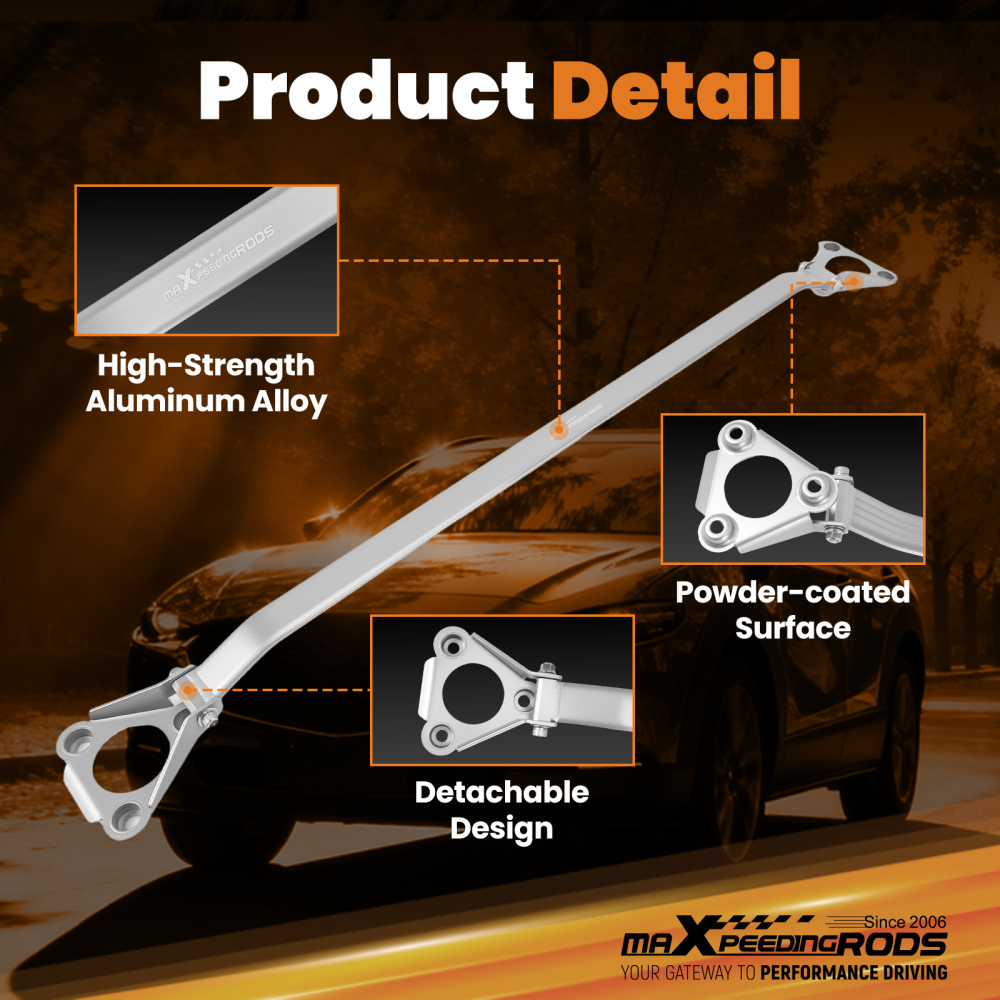 Front Upper Suspension Strut Tower Bar Brace compatible for Mazda 3 Axela BP CX30 2019-2024