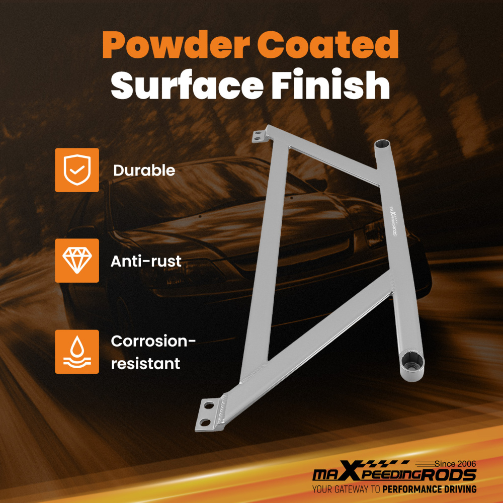 Aluminum Front Lower Brace compatible for Honda Civic 2 Door4 Door All Trims 2006-2011