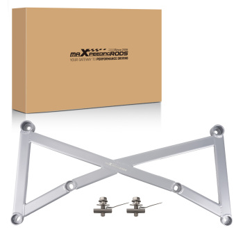 Aluminum Front Lower Bar Member Brace Bar Set compatible for Honda Civic 2/4 Door 2012-2015