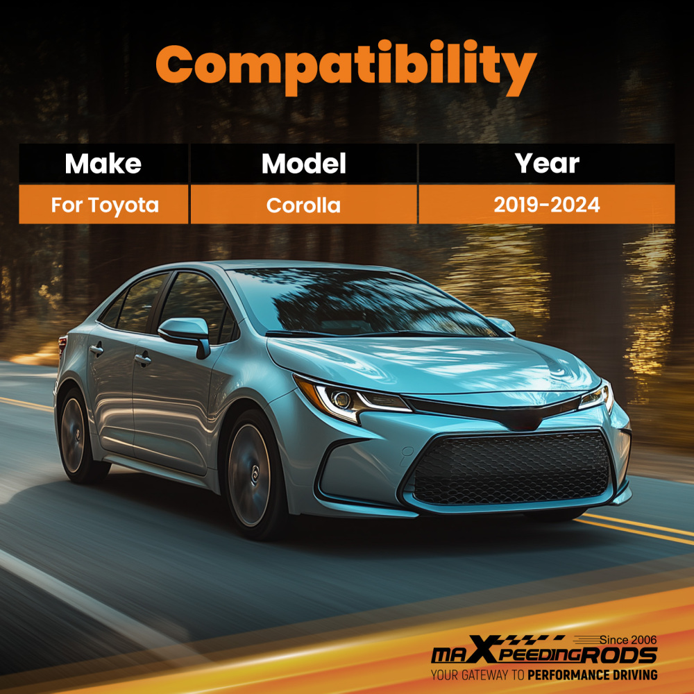 Front Lower Chassis Brace / Bracket compatible for Toyota Corolla Levin compatible for C-HR 2018-2024