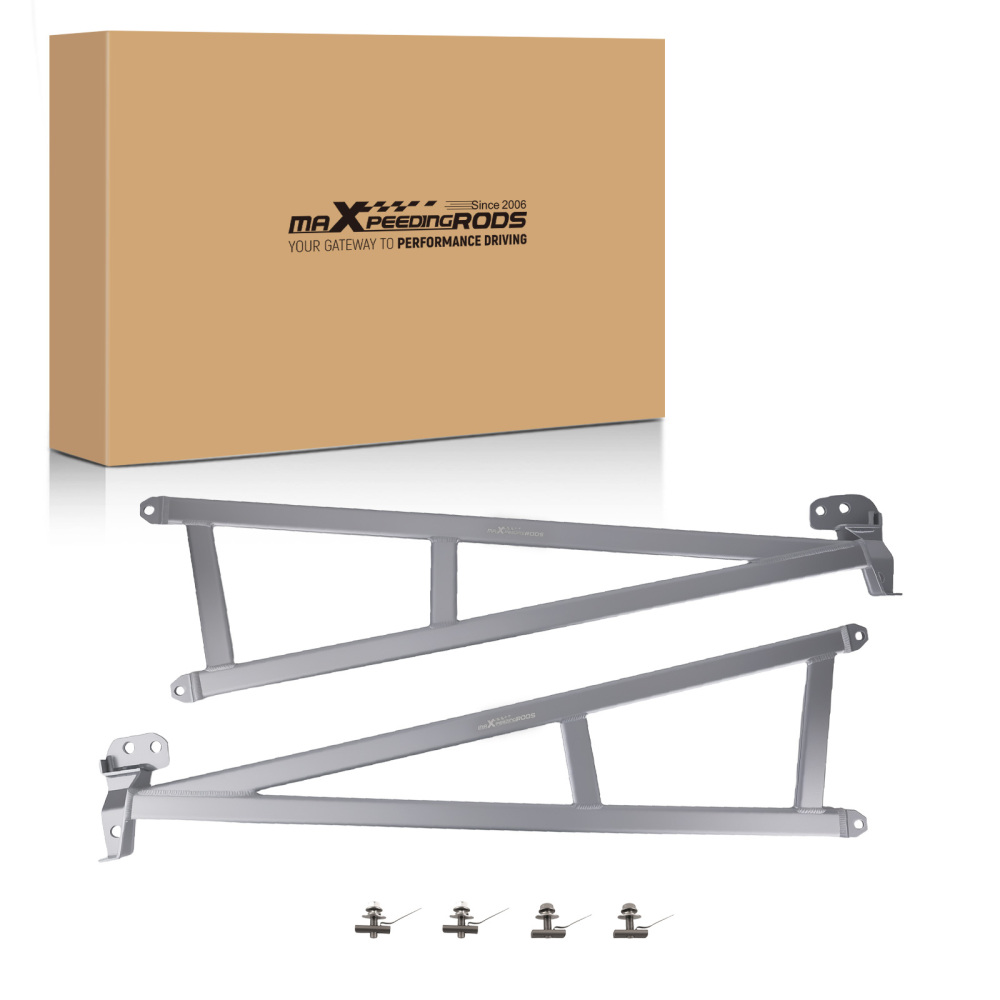 2pc Middle Lower LeftRight Brace ForFord compatible for Mustang L4 2.3TV8 5.0L 15-23