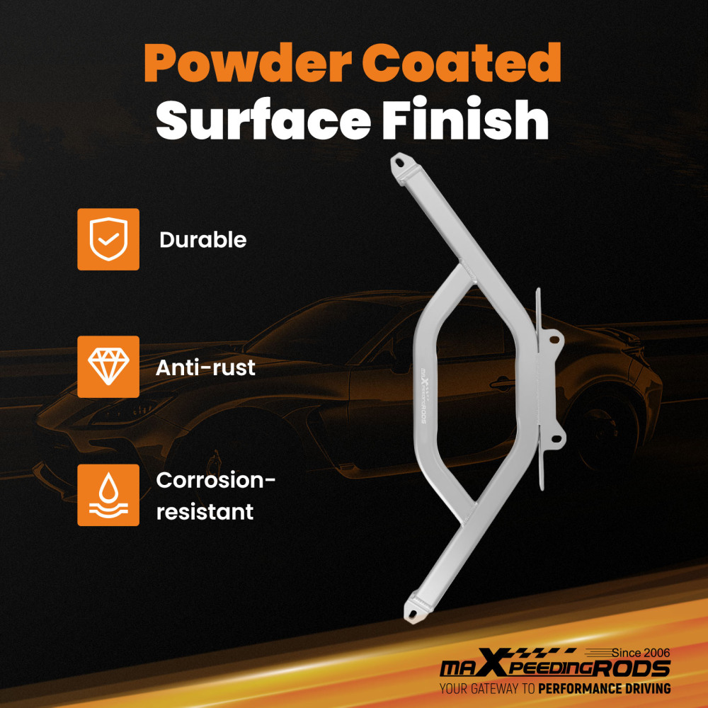 Front Lower Bar Member Brace Bracket compatible for Toyota 86 17-19 compatible for Subaru BRZ 13-23