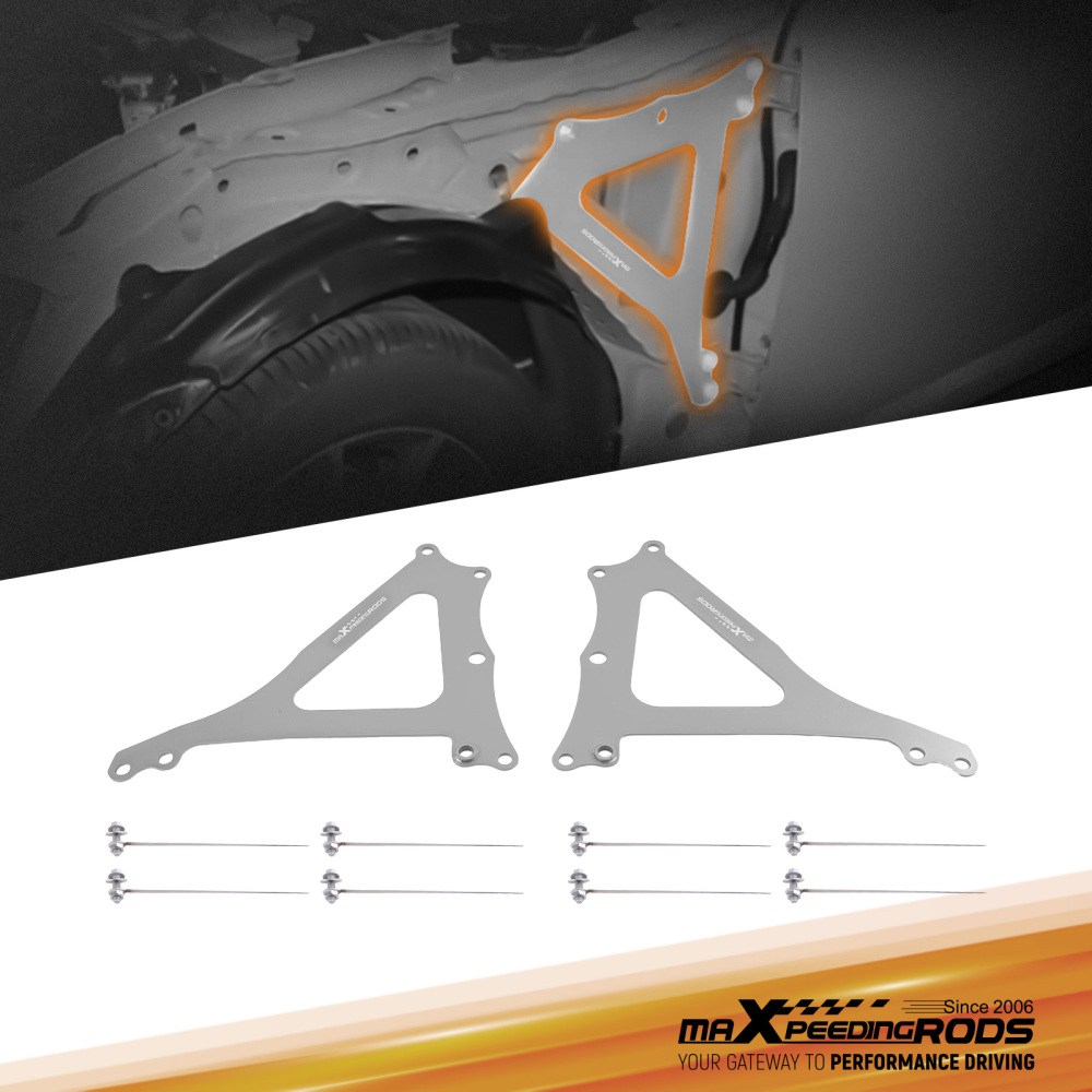Pair Front Fender Support Bracket compatible for Subaru BRZ 2013-2023 compatible for Scion FR-S 2013-2016