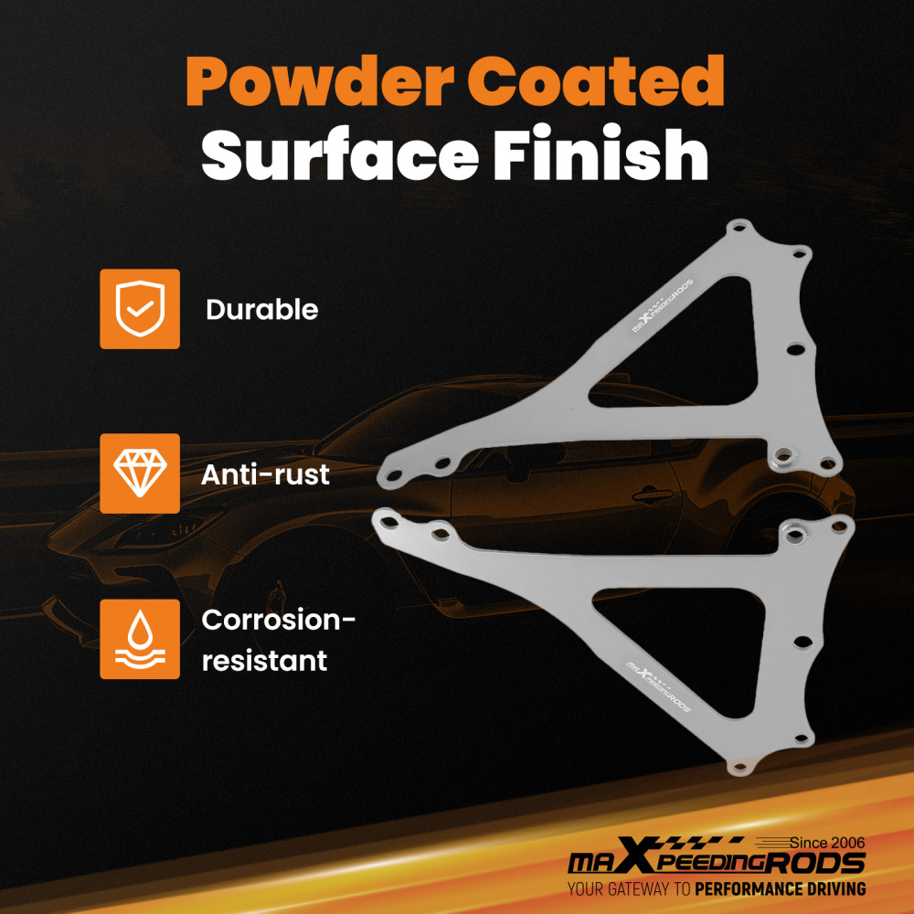 Pair Front Fender Support Bracket compatible for Subaru BRZ 2013-2023 compatible for Scion FR-S 2013-2016