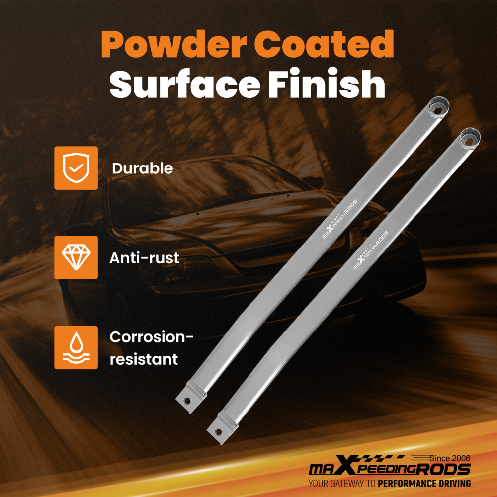 2pcs Rear Lower Strut Bar Brace Kit compatible for Honda Civic 2 Door4 Door 2006-2011