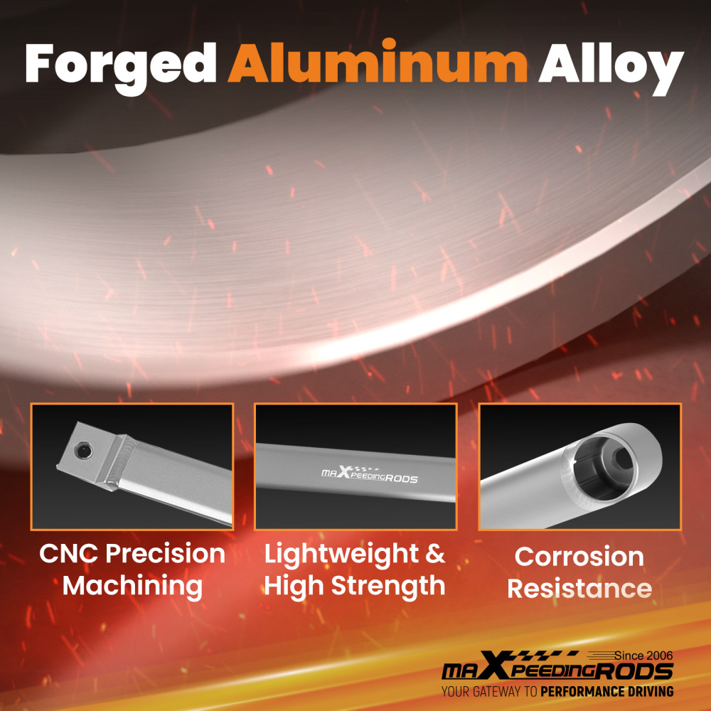 2pcs Rear Lower Strut Bar Brace Kit compatible for Honda Civic 2 Door4 Door 2006-2011