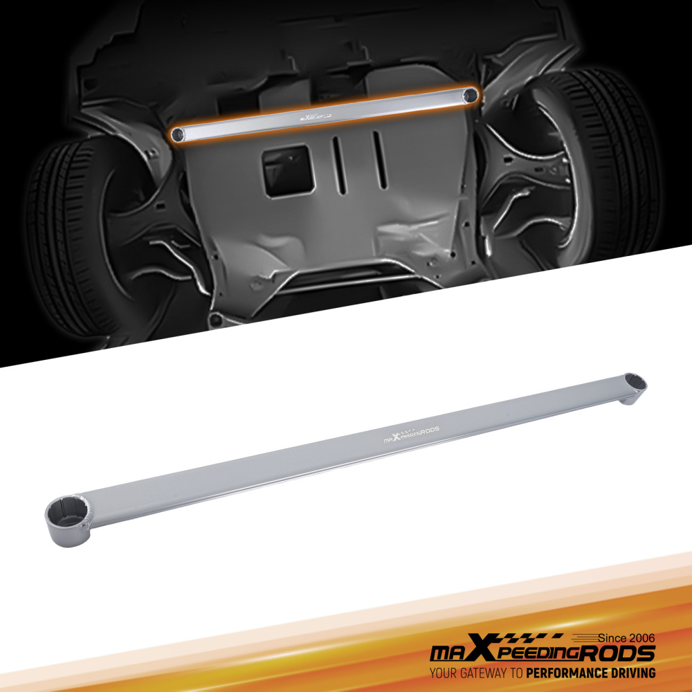 Aluminum Front Lower Bar / Chassis Brace Bar compatible for Honda Civic 2/4 Door 2012-2015