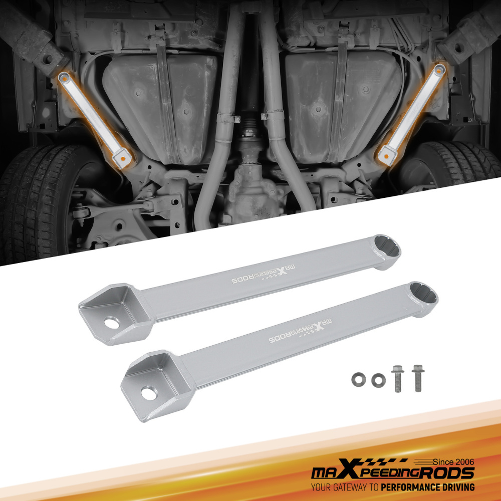 2Pieces Rear Lower LeftRight Bar compatible for Ford Mustang L4 2.3T / V8 5.0L 2015-2023