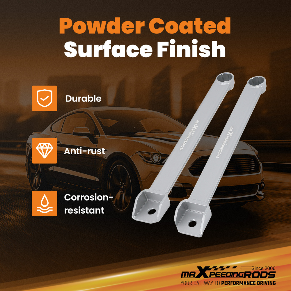 2Pieces Rear Lower LeftRight Bar compatible for Ford Mustang L4 2.3T / V8 5.0L 2015-2023