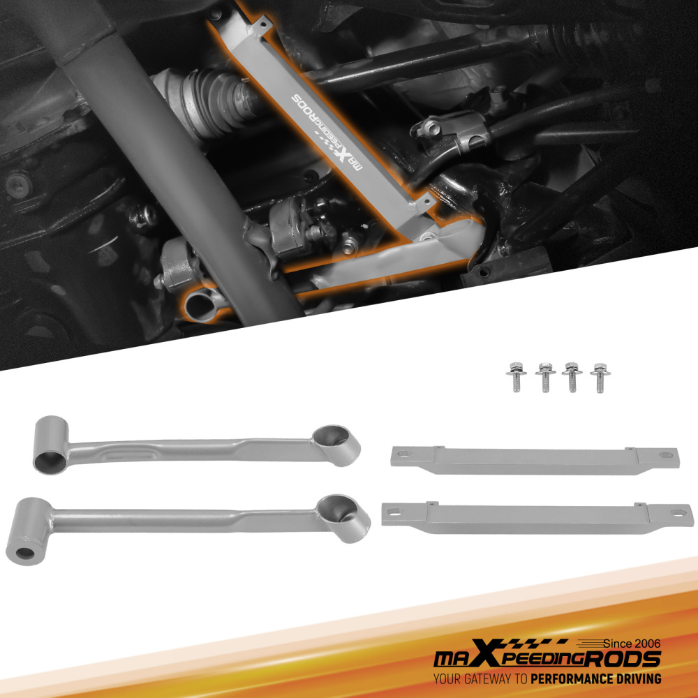Rear Lower LHRH Brace Support Rod Tie Bars compatible for Lexus IS250 IS350 2006-2013