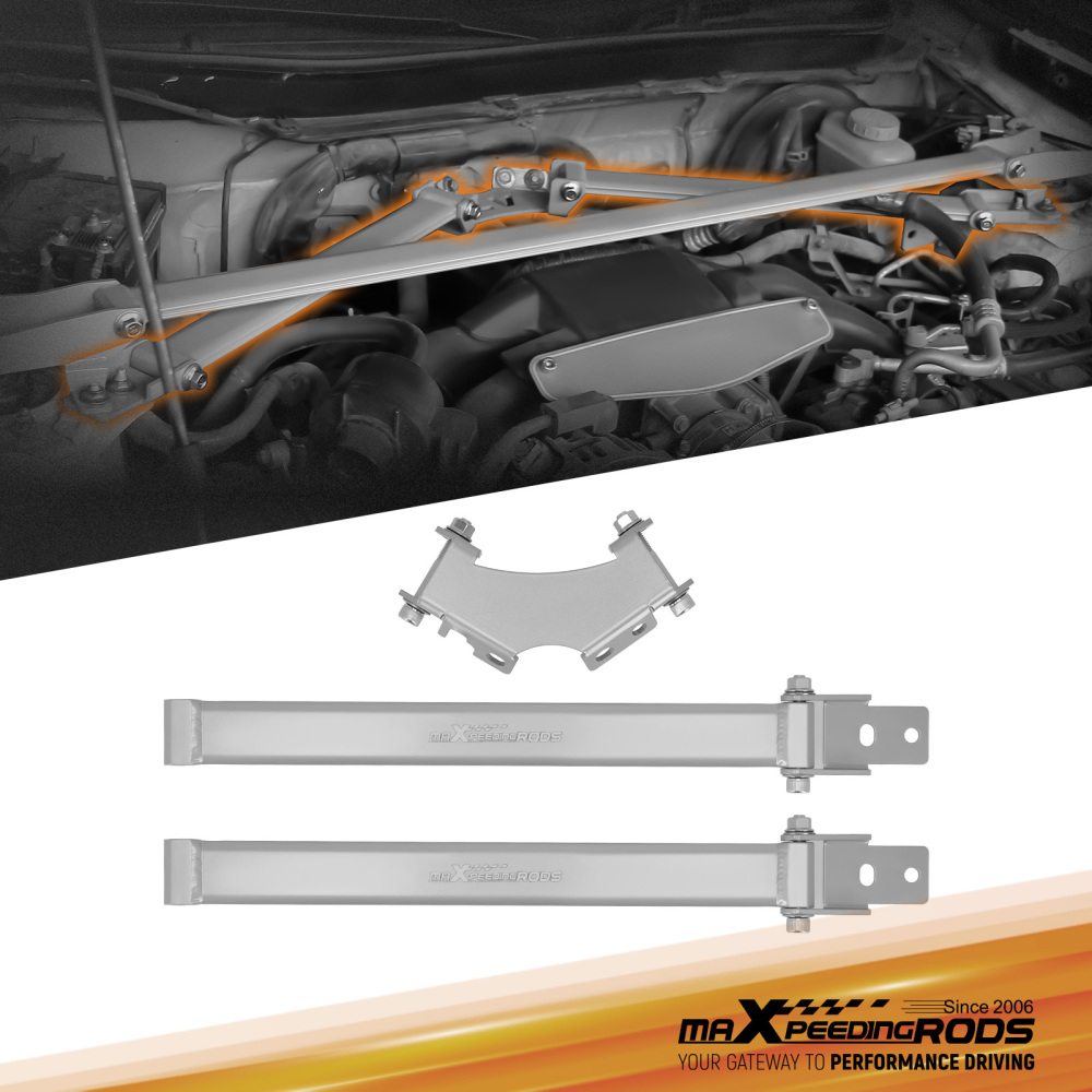 Front Upper Triangular Bar Brace compatible for Scion FR-S 2013-2016 compatible for Subaru BRZ 2013-2023