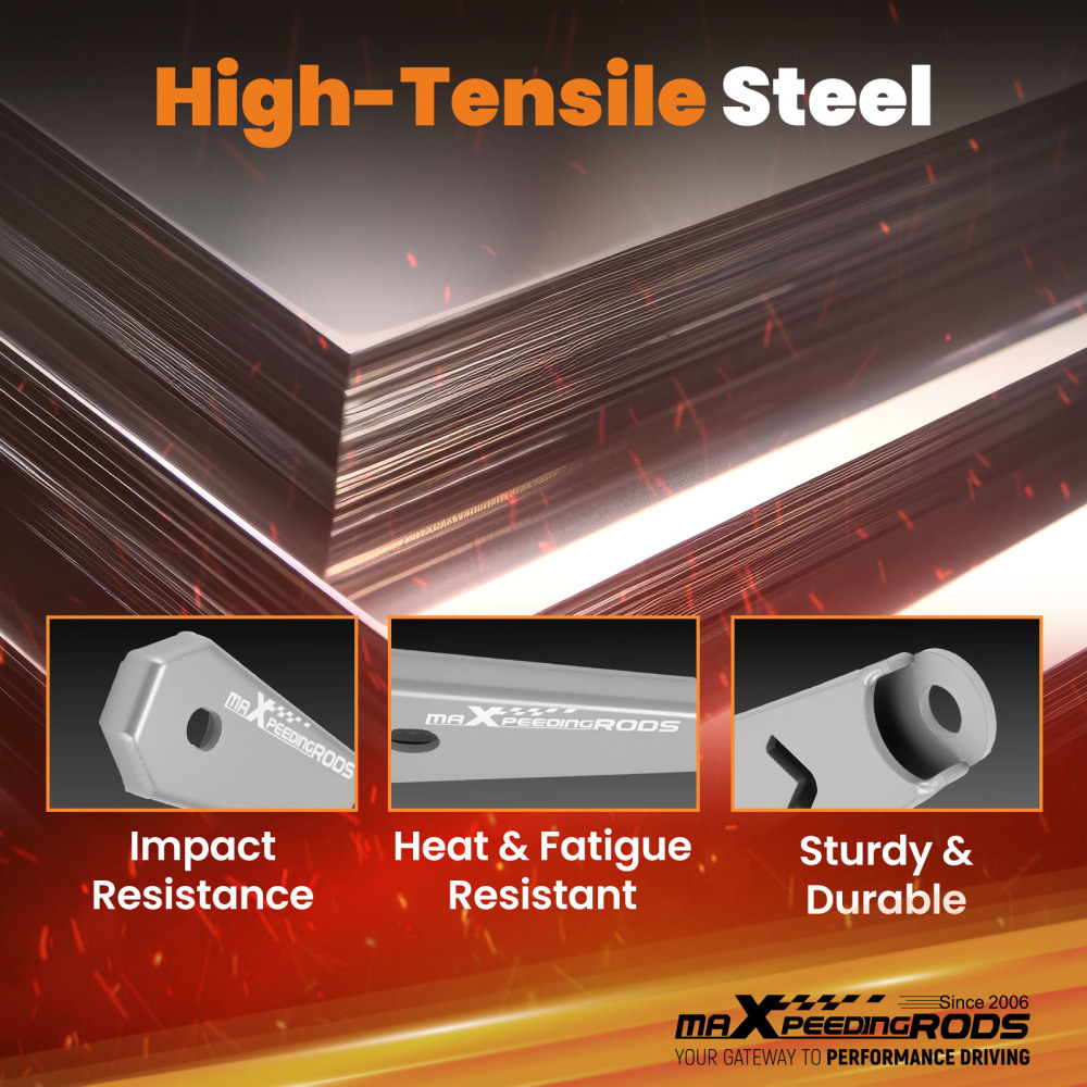 2-Point Front Lower Bar Brace compatible for Subaru BRZ 2013-2023 compatible for Toyota 86 2017-2019 LH RH