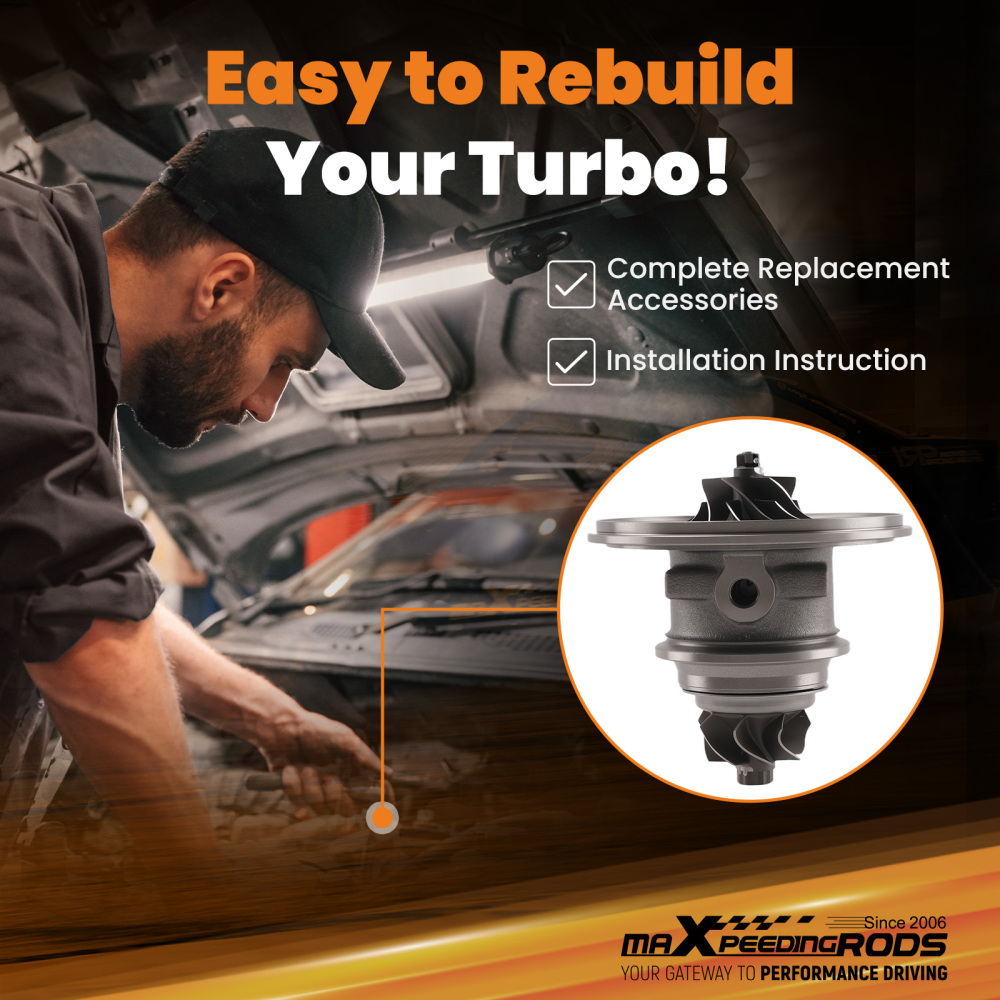 Turbo Cartridge RHF4H compatible pour Peugeot 307 2.0 HDi 90 66KW 2000-2014 9622526980 NEU