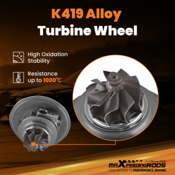 Billet Turbo Cartridge compatible for Ford Mustang 2.3L compatible for Ecoboost 2015-2021 Turbocharger