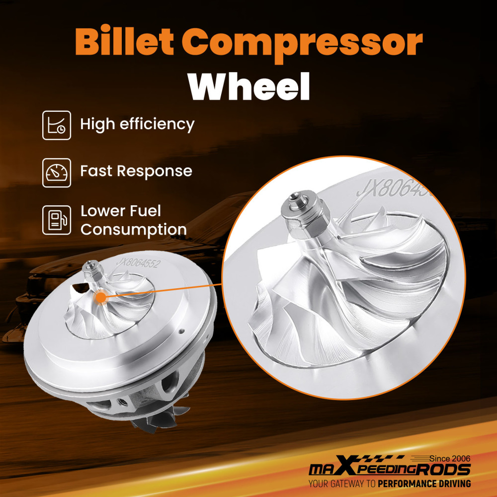 Upgraded Billet Turbo Chra Cartridge compatible for Ford F150 2.7L 2015 2016 2017 Right