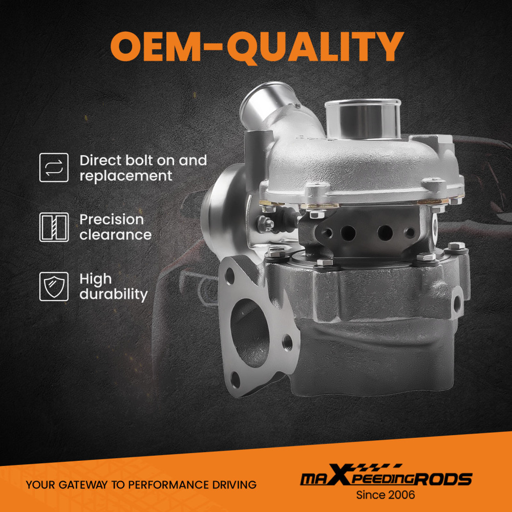 Turbocompresor Turbine KB4T compatible para Mitsubishi L200 Triton 2.5 4D56 123kW VAD20022