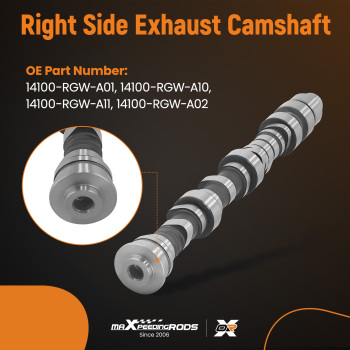 Front Camshaft compatible for Honda Odyssey Pilot 2008-2017 14100-RGW-A01 14100-RGW-A02