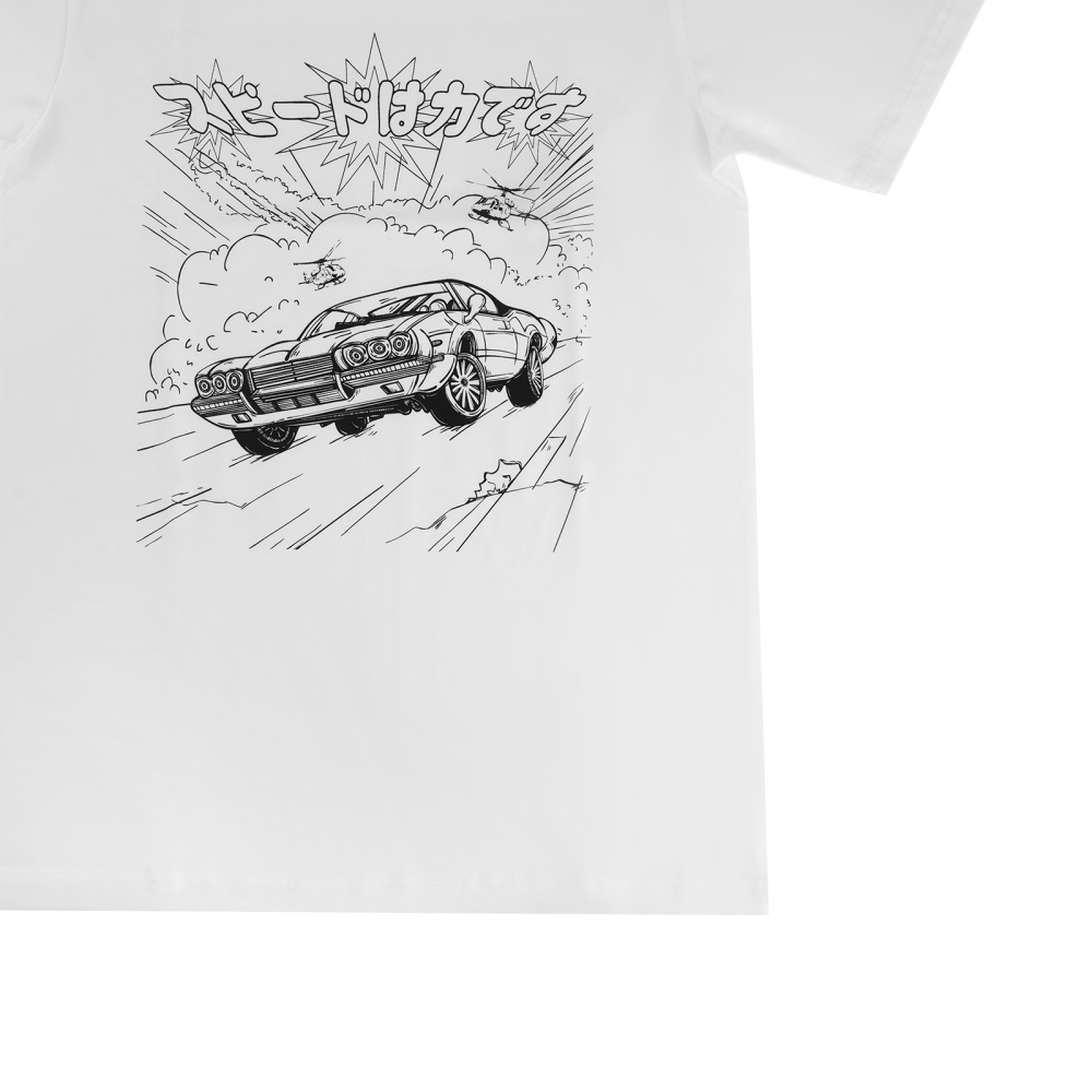 Vintage Cars Palm Trees Graphic T-Shirt for Car Culture Enthusiasts Breathable,Size M