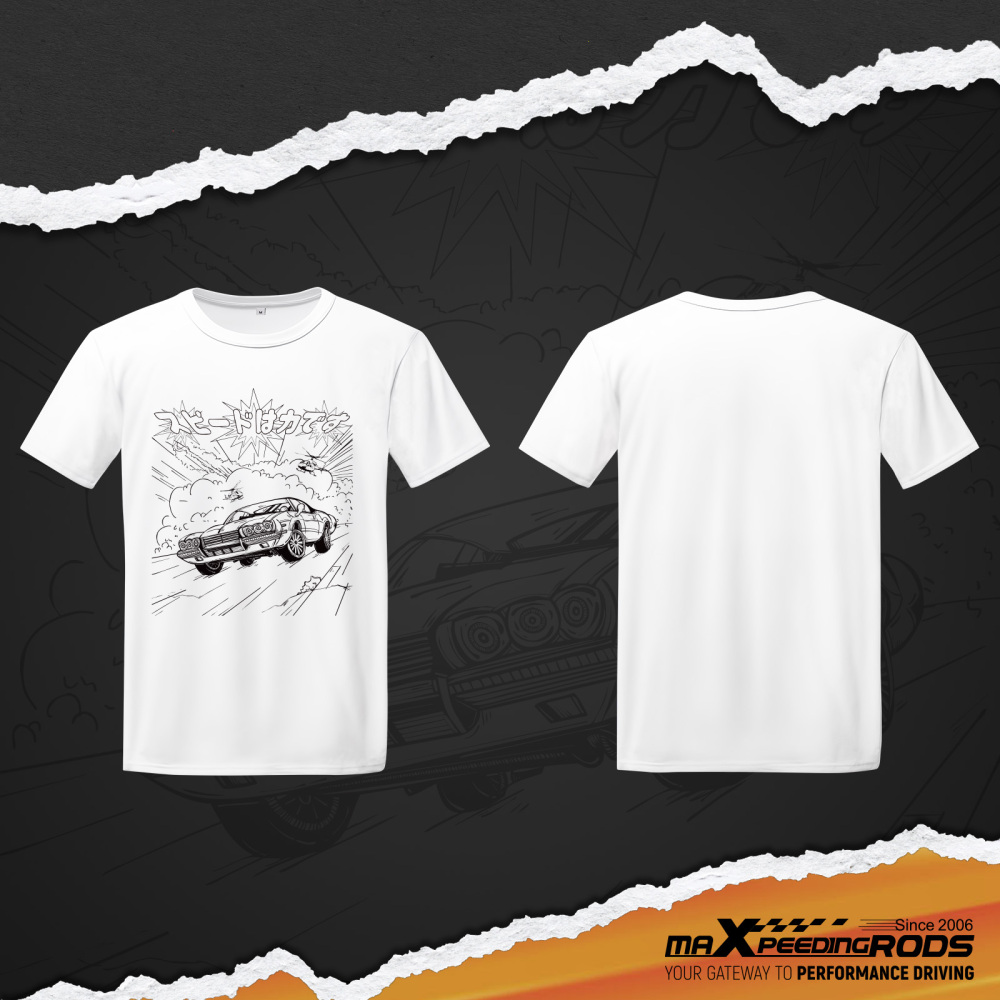 Vintage CarPalm Trees Graphic T-Shirt for Car Culture Enthusiasts Breathable