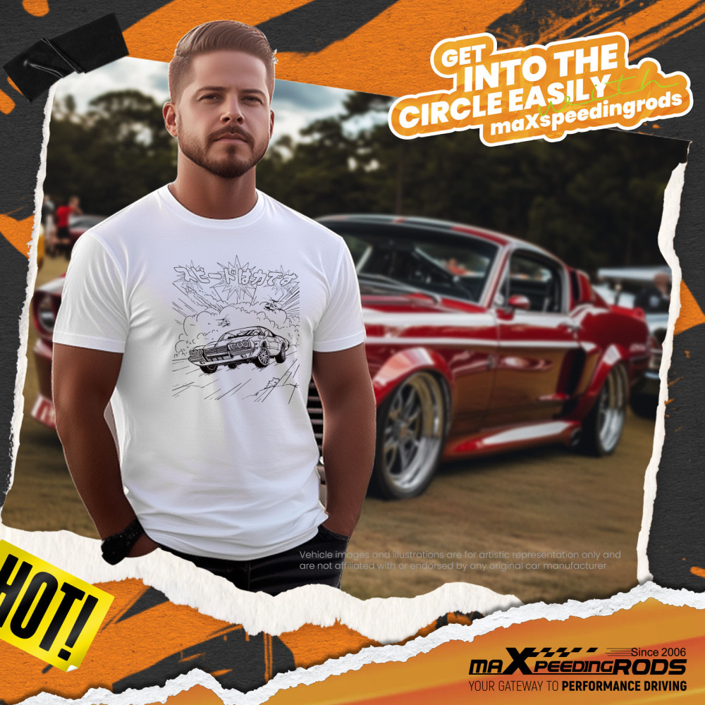 Vintage CarPalm Trees Graphic T-Shirt for Car Culture Enthusiasts Breathable