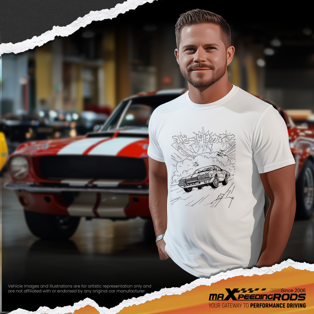 Vintage CarPalm Trees Graphic T-Shirt for Car Culture Enthusiasts Breathable