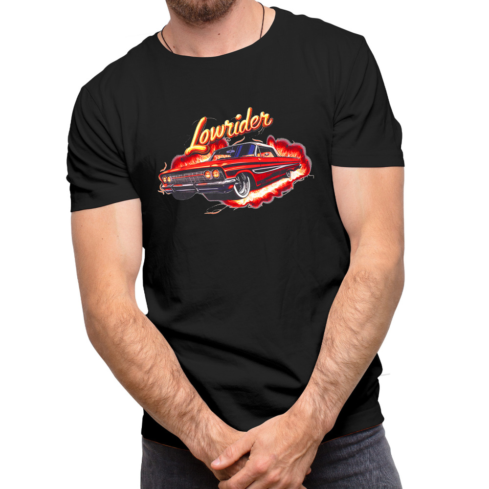 1x Car Culture T-Shirt for Men-Car Enthusiasts Crew Neck Cool Graphic T-Shirt