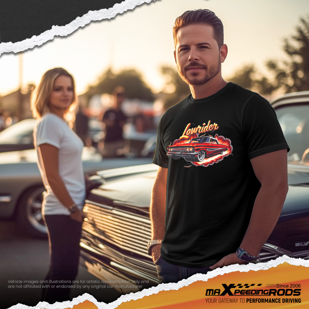 1x Car Culture T-Shirt for Men-Car Enthusiasts Crew Neck Cool Graphic T-Shirt