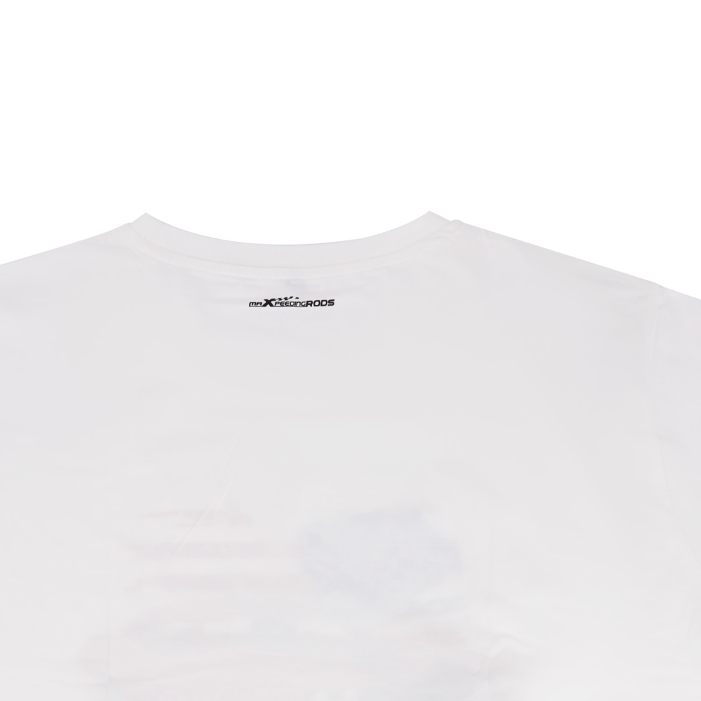 Funny Racing Car Graphic T-Shirt for Vintage USA Flag Muscle Car Classic Design, Size 2XL