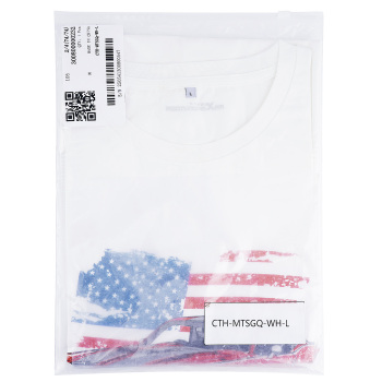 Funny Racing Car Graphic T-Shirt for Vintage USA Flag Muscle Car Classic Design, Size L