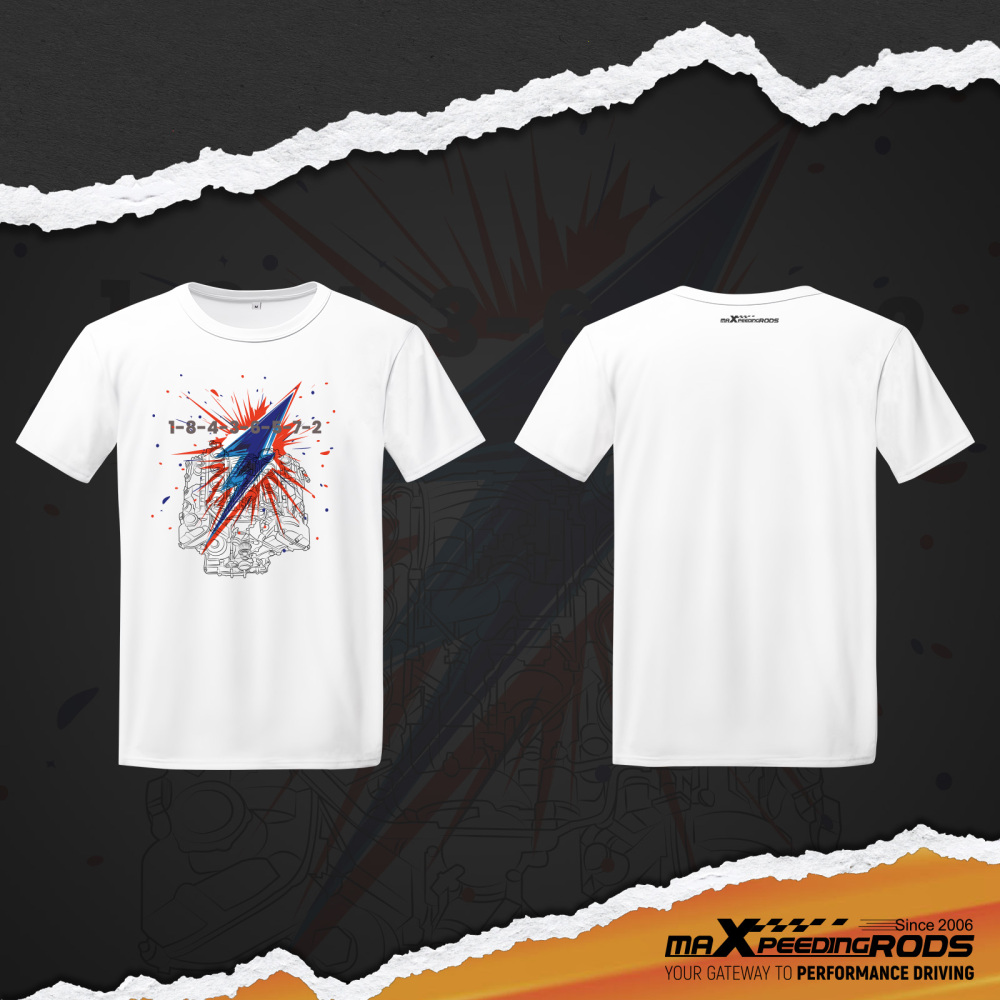 V8 Engine Graphic T-Shirt For Car EnthusiastsGearheads V8 Engine Cool T-Shirt