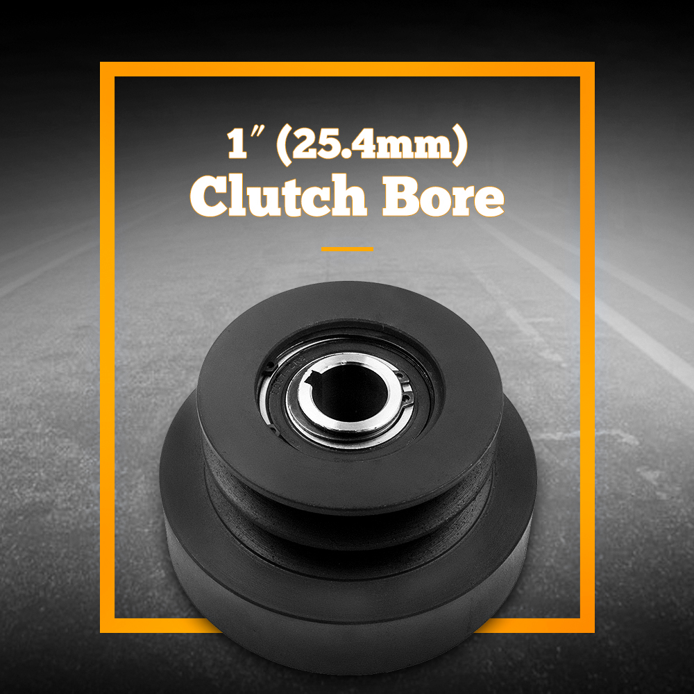 Centrifugal Pulley Clutch 25.4mm Dual Pulley For 8HP-16HP Engine 2000-3600 RPM