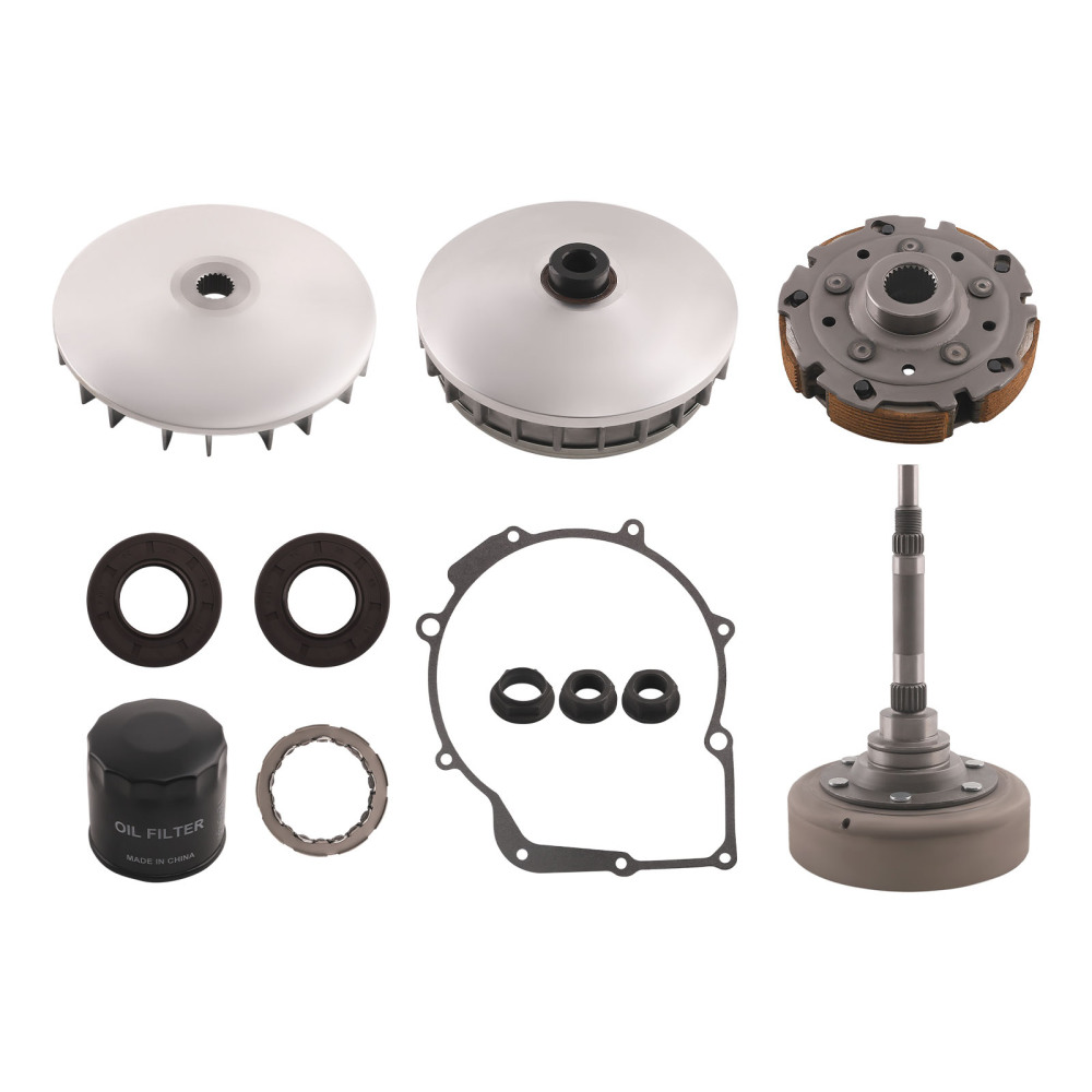 Wet Clutch Shoe Drum One Way Bearing Kit for Hisun UTV 500 700 compatible for Massimo Menards