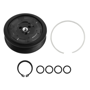 PULLEY CLUTCH HUB COMPRESSOR compatible for Audi A4 (B5 B6 B7 8E 8D) amp; A6(C6 4F C5 4B)