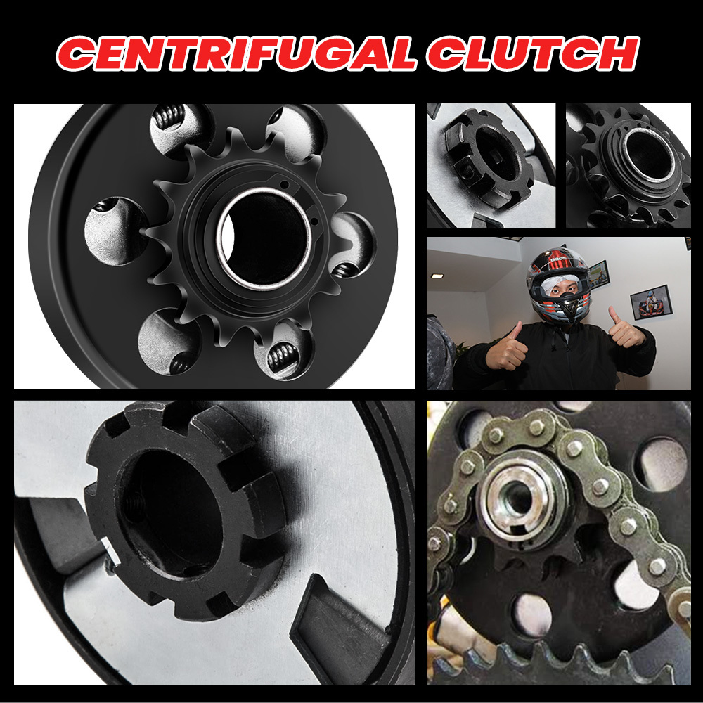 For Go Kart compatible for Mini Bike 1x Centrifugal Clutch 1 inch Bore 25.4mm 14T 40/41/420 Chain 