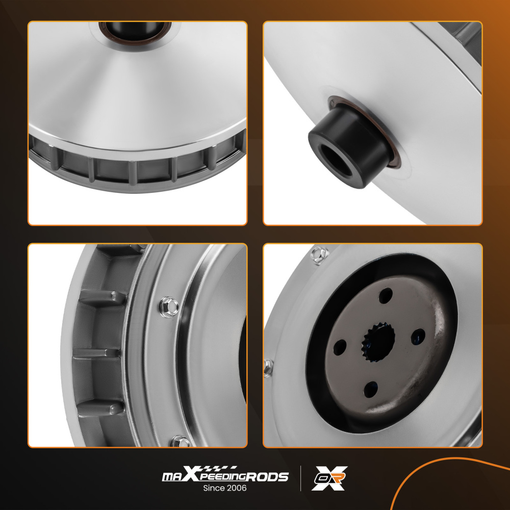 Compatible for Yamaha Grizzly Rhino 660 5KM-16611-10-00 Full Wet Clutch Drum Housing kit 